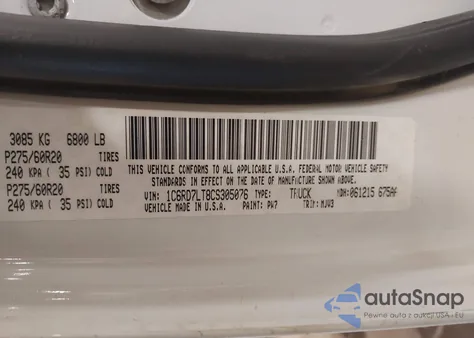 2012 Ram 1500 Slt from USA, damaged, VIN 1C6RD7LT8CS305076